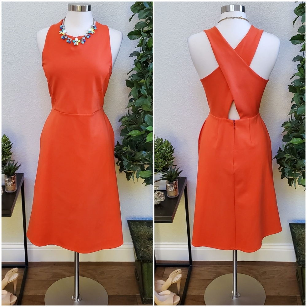 NWT Banana Republic Cross Back Midi Dress